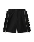 Ruffle stripe shorts