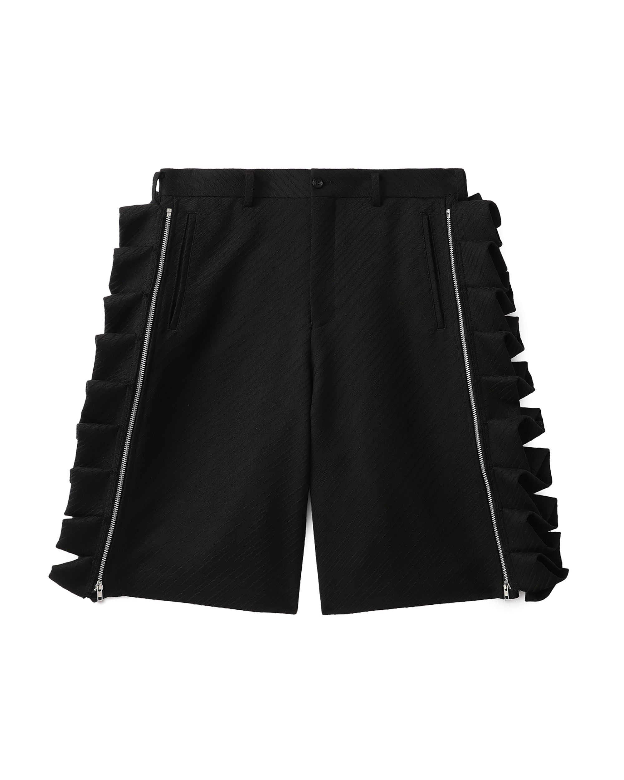Ruffle stripe shorts