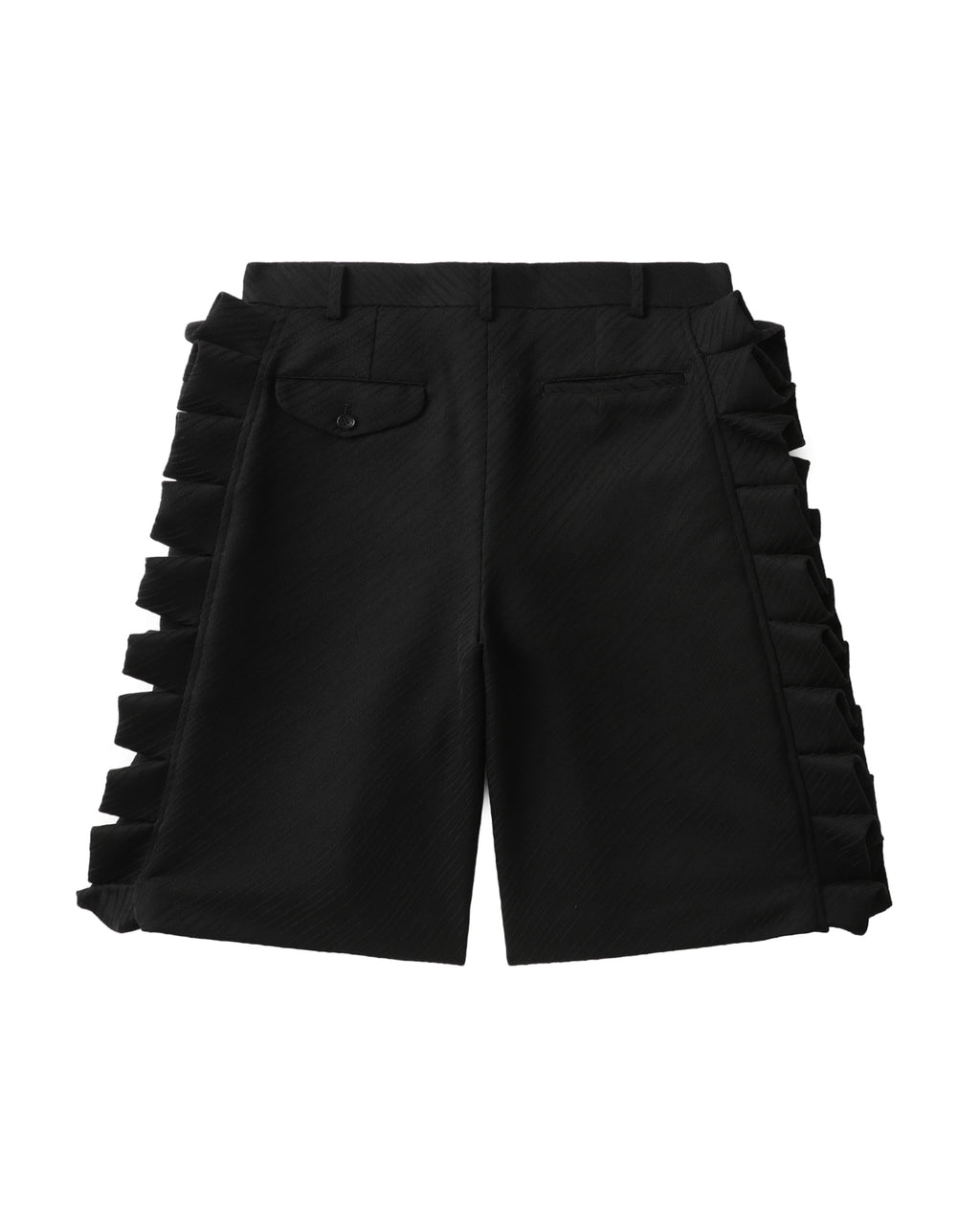 Ruffle stripe shorts