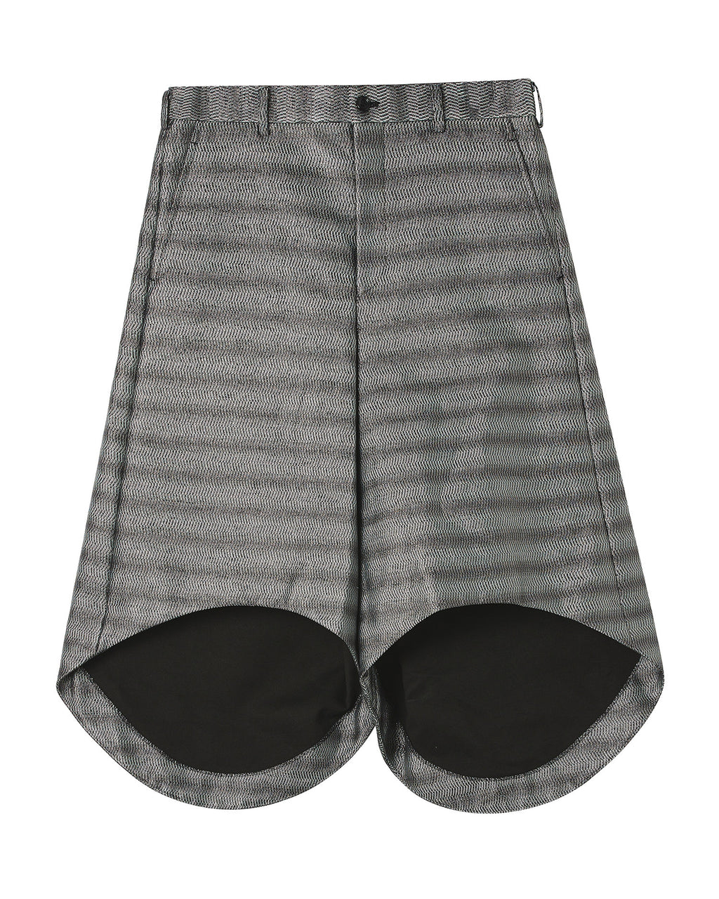 Sculptural patterned tailored trousers