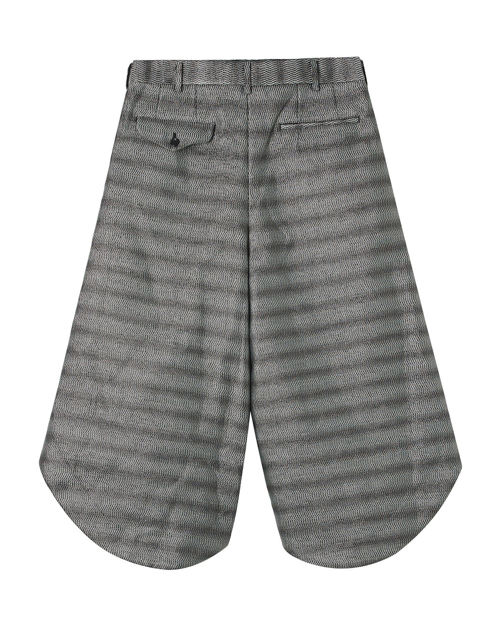Sculptural patterned tailored trousers