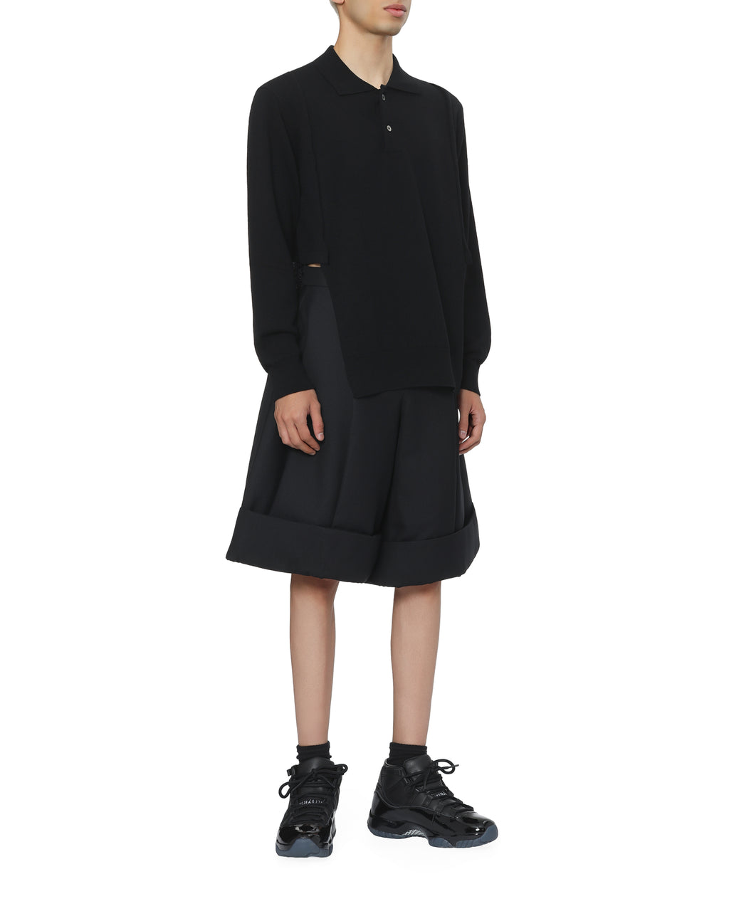 Pleated shorts