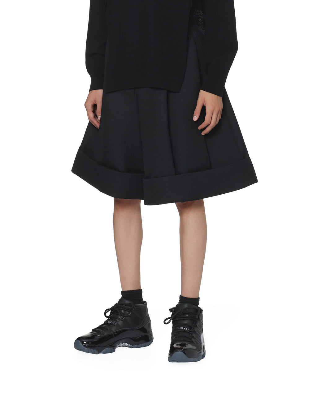 Pleated shorts