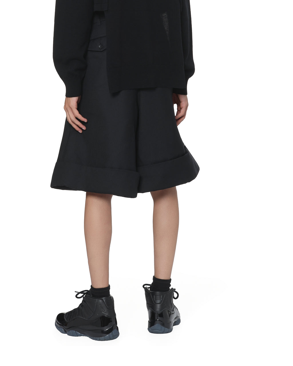 Pleated shorts