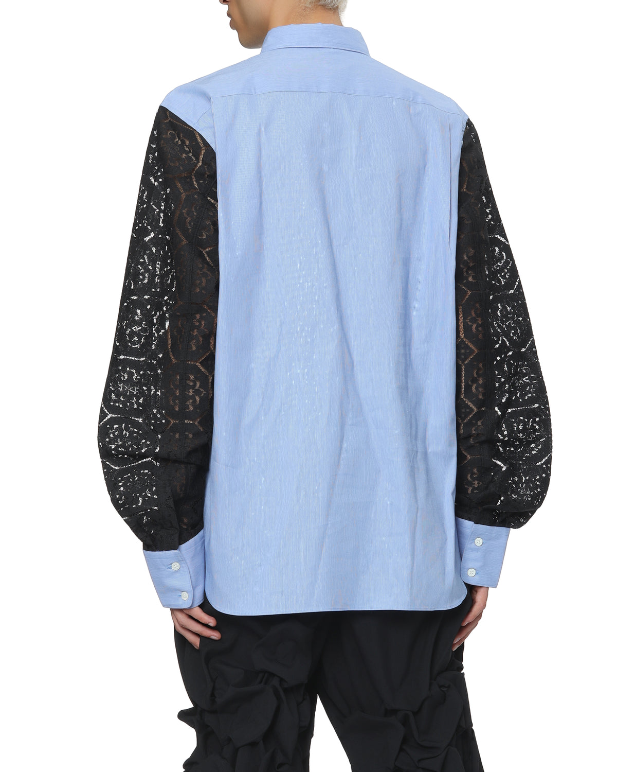 Lace-sleeve shirt