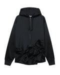 Ruched hem hoodie