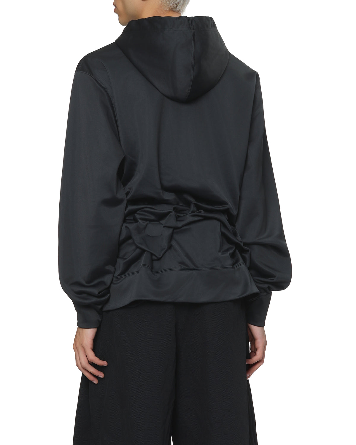 Ruched hem hoodie