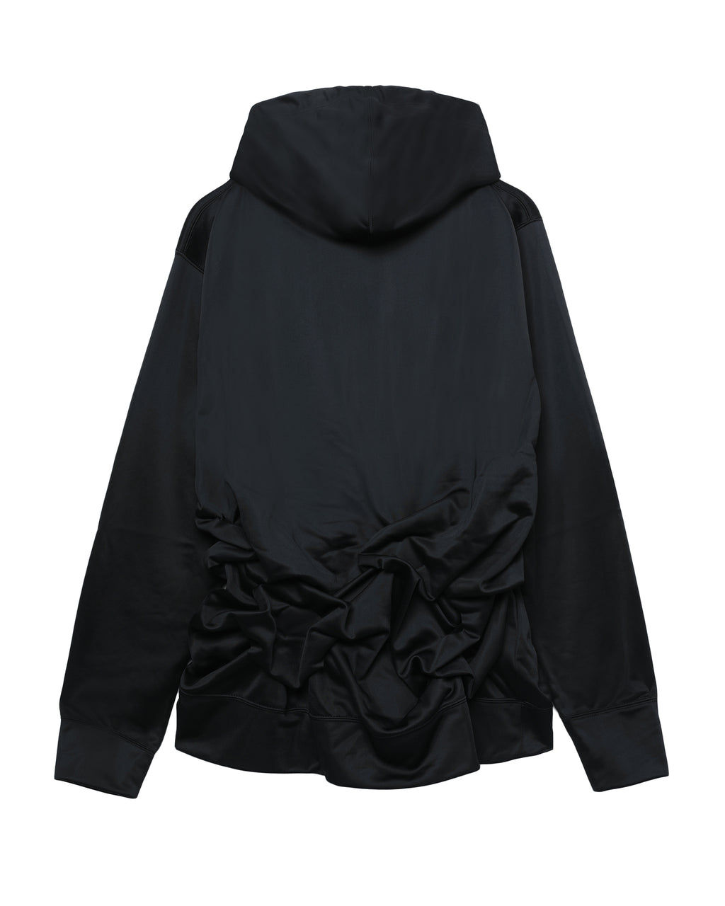 Ruched hem hoodie