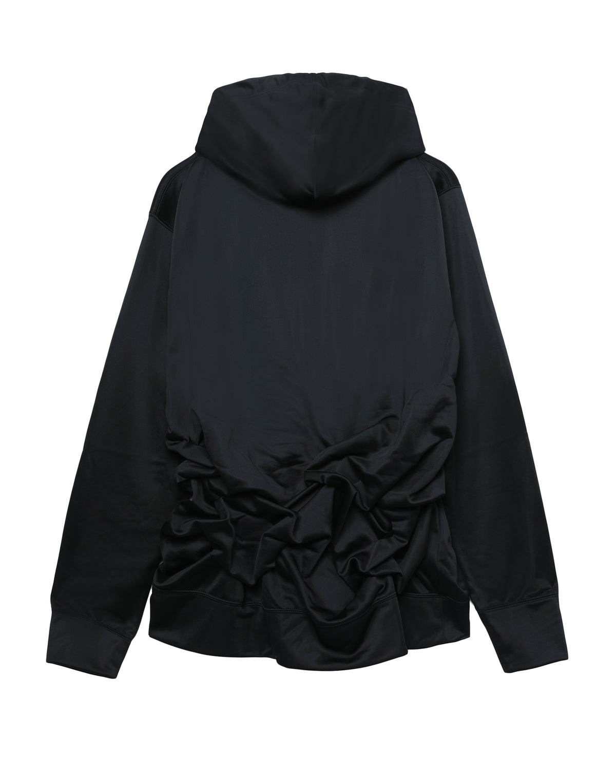 Ruched hem hoodie
