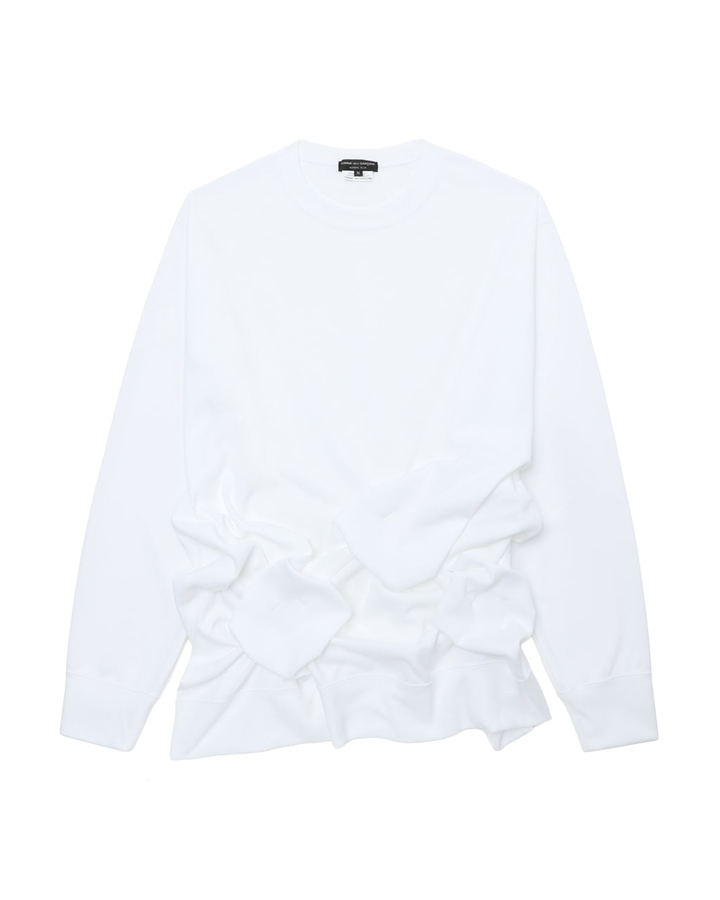 Ruched hem sweatshirt