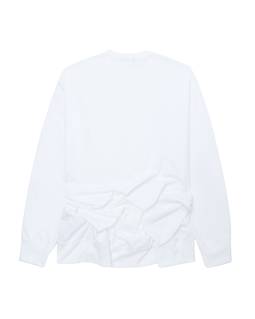 Ruched hem sweatshirt