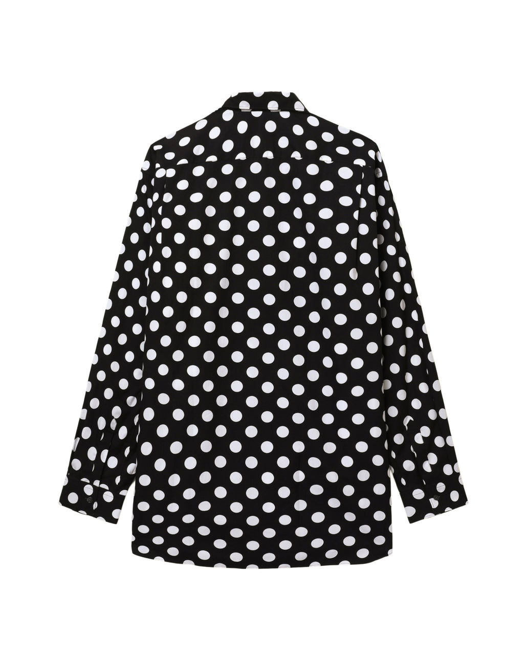 Polka dot patchwork shirt