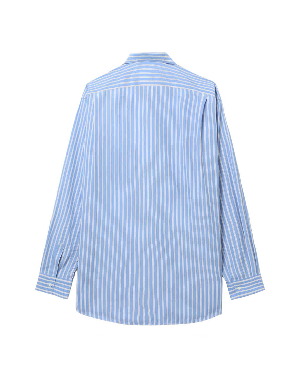 Zip detail striped shirt