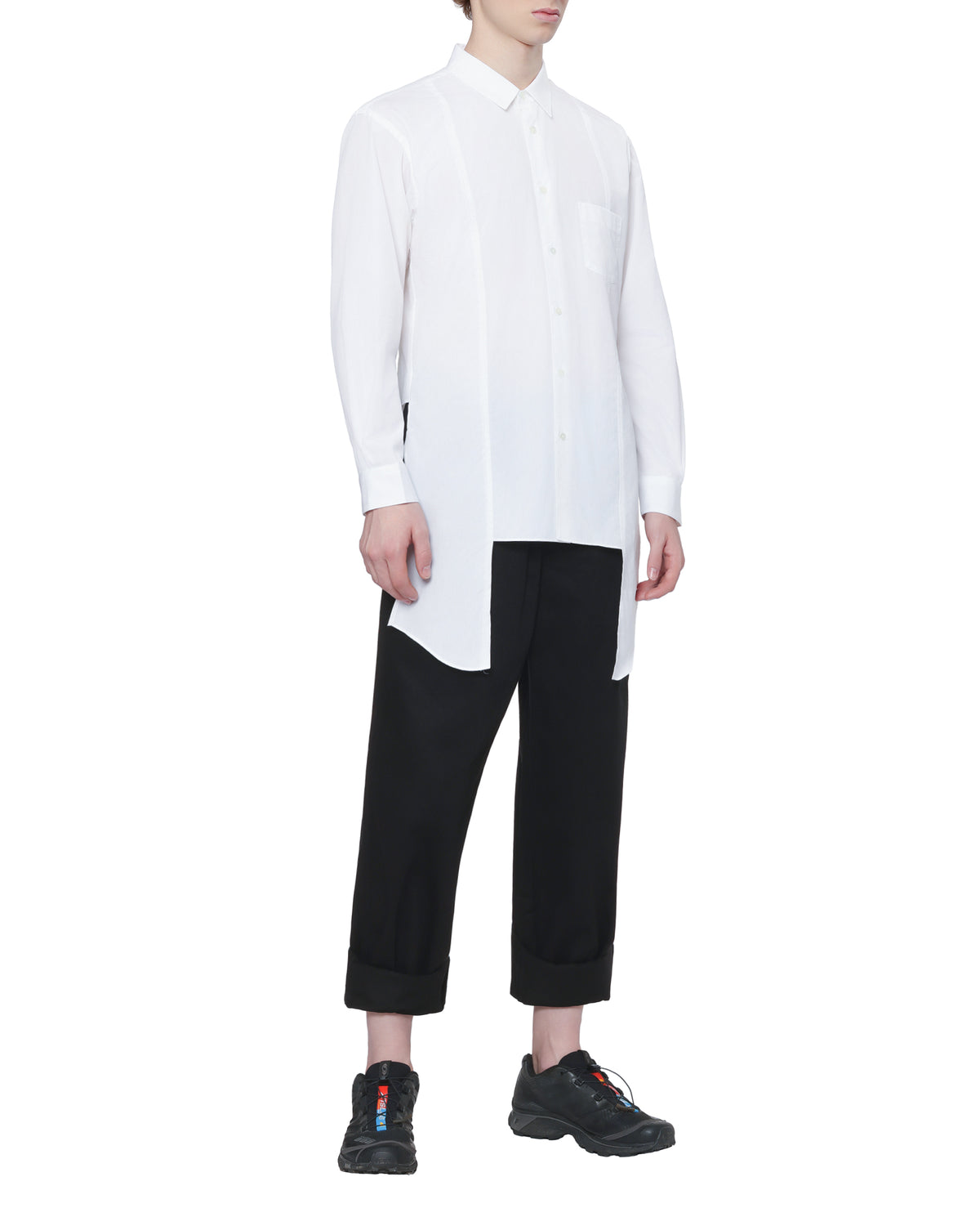 Split hem shirt