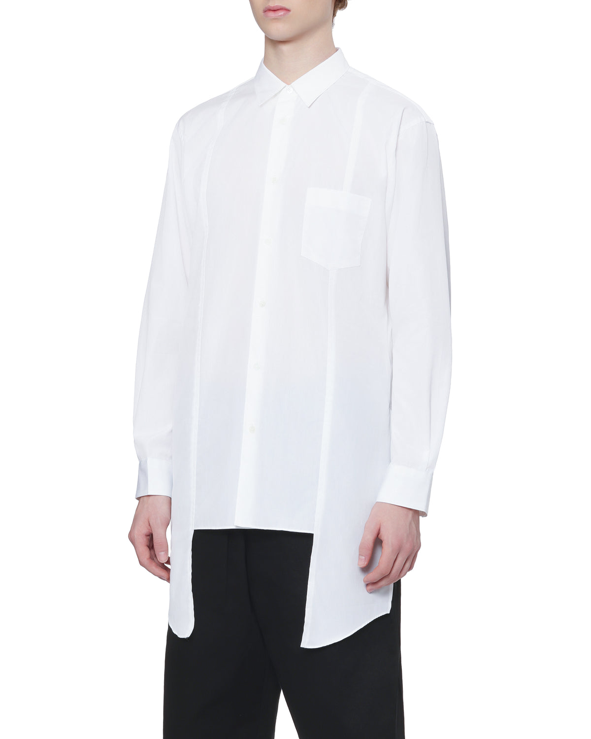 Split hem shirt