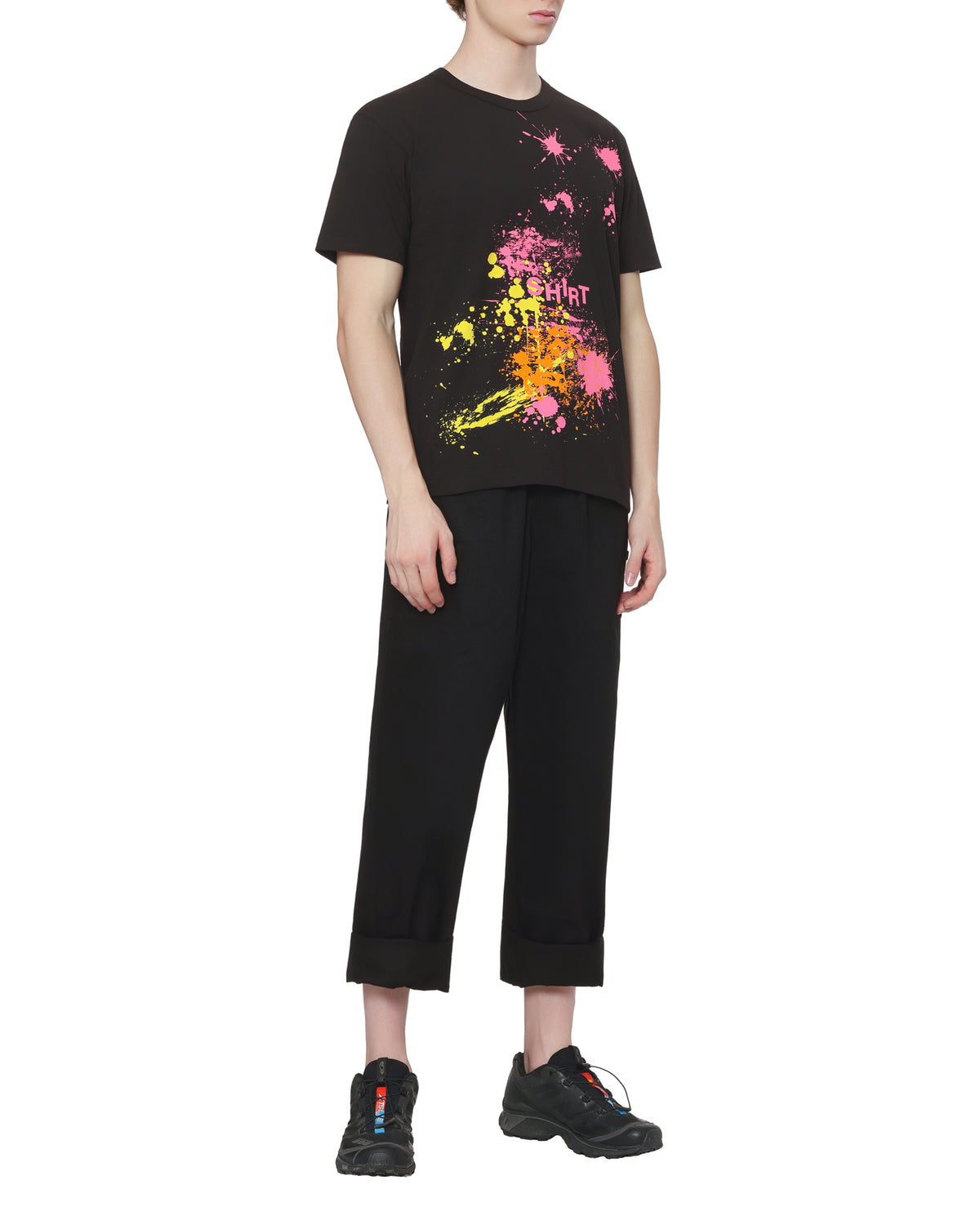 Paint splatter print tee