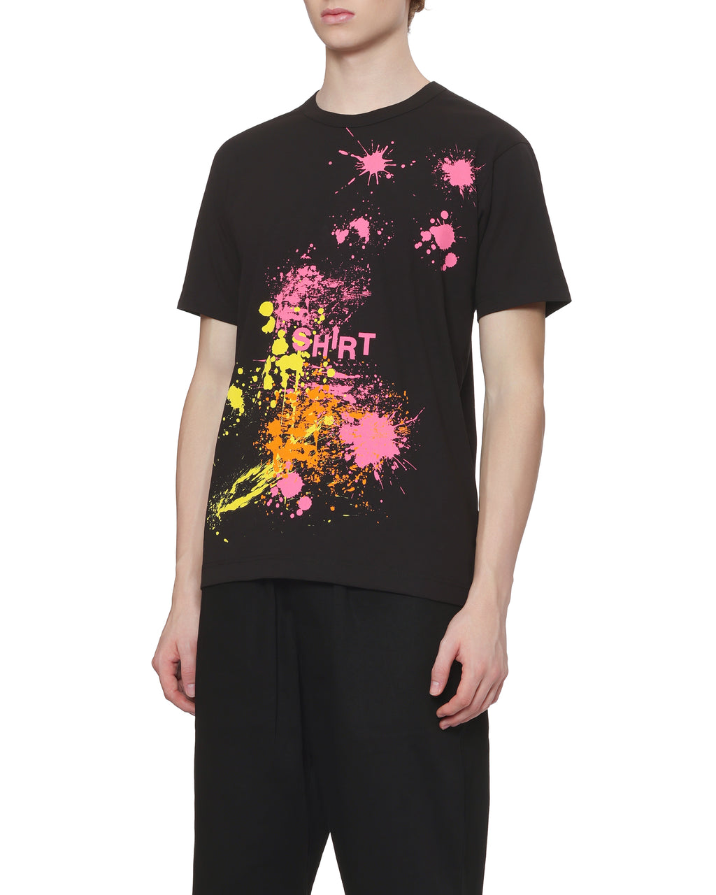 Paint splatter print tee