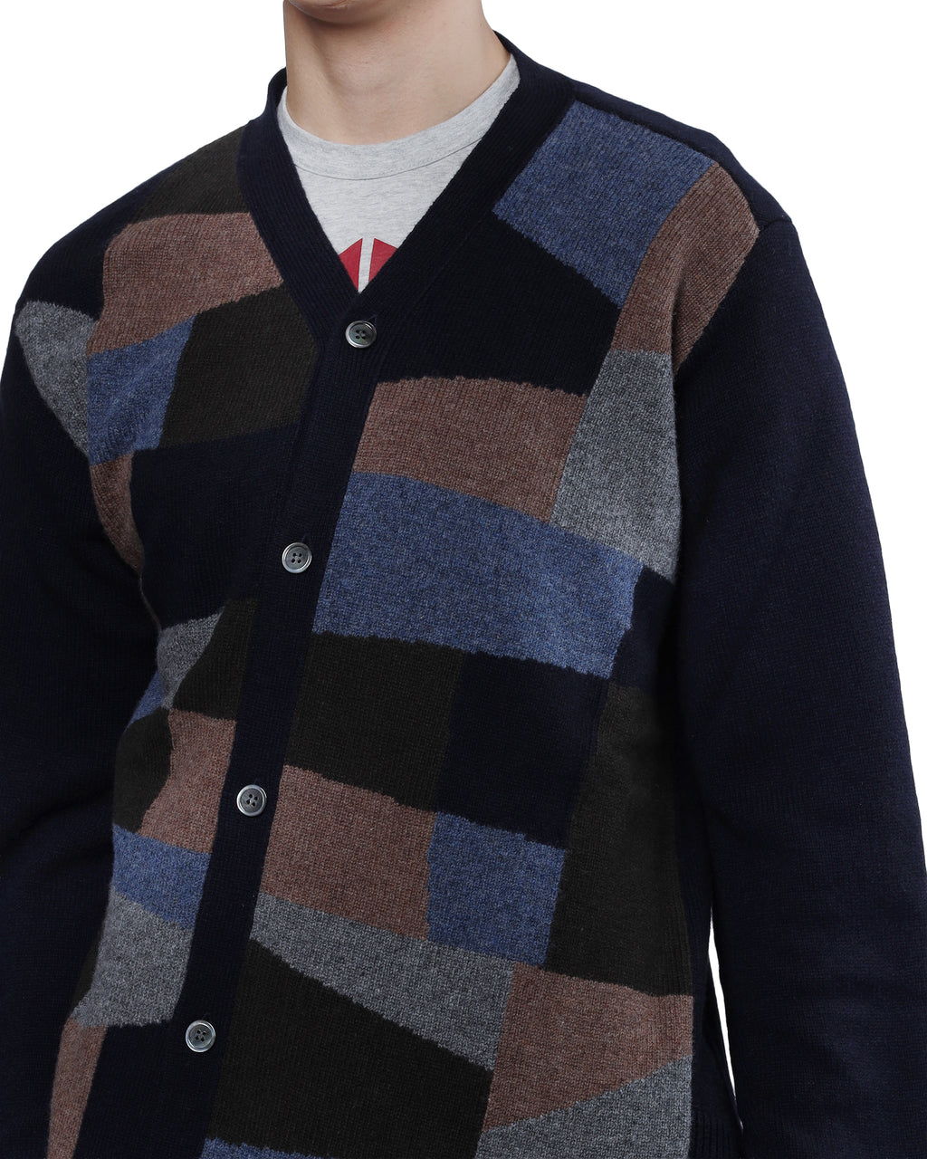 Patchwork cardigan