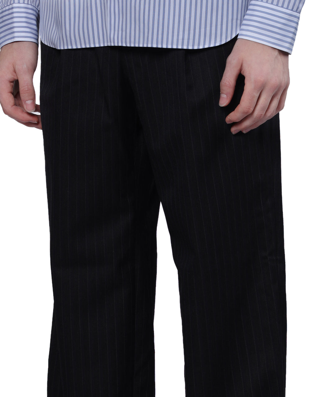 Pinstriped pants