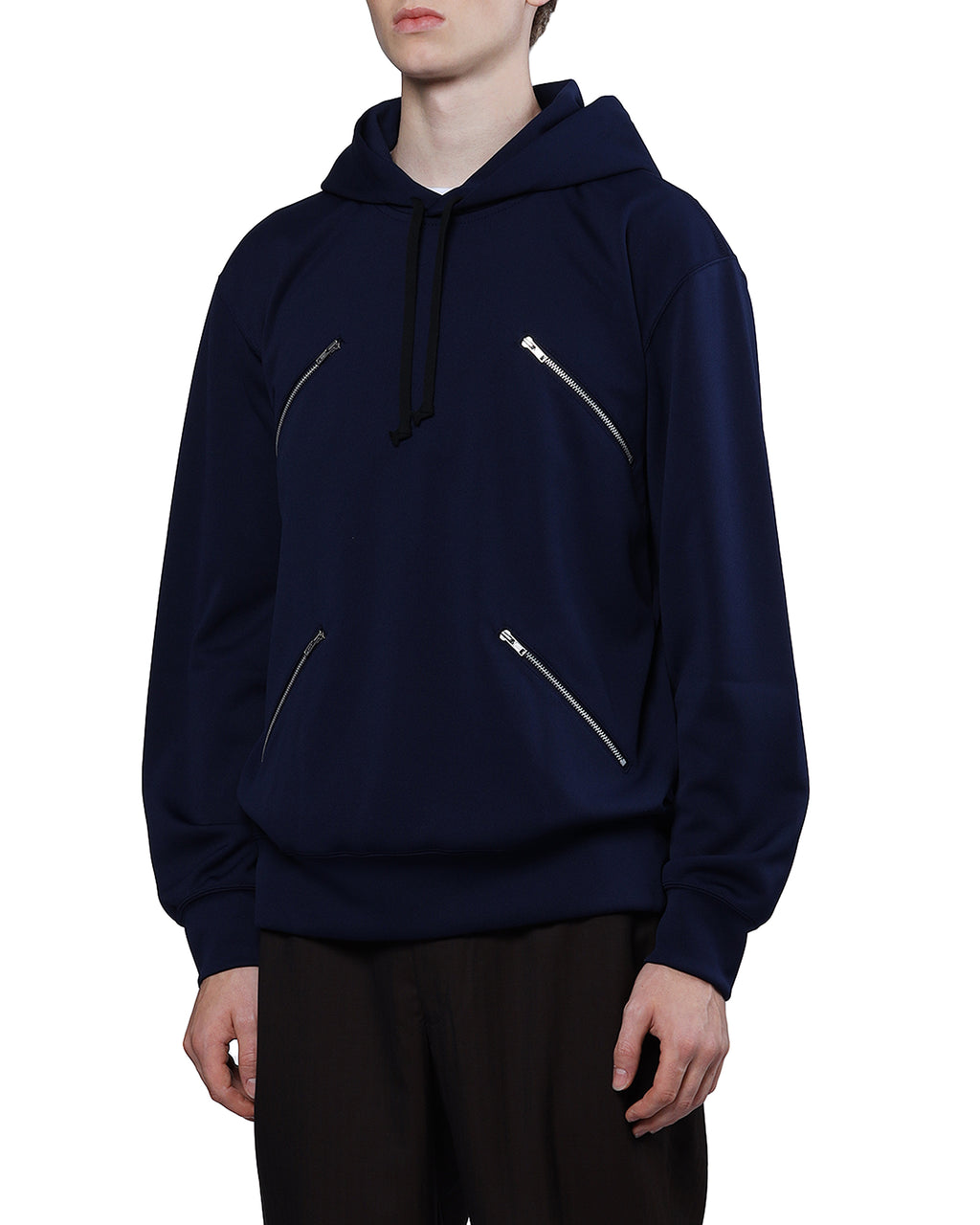Zipper accent sweatshirt