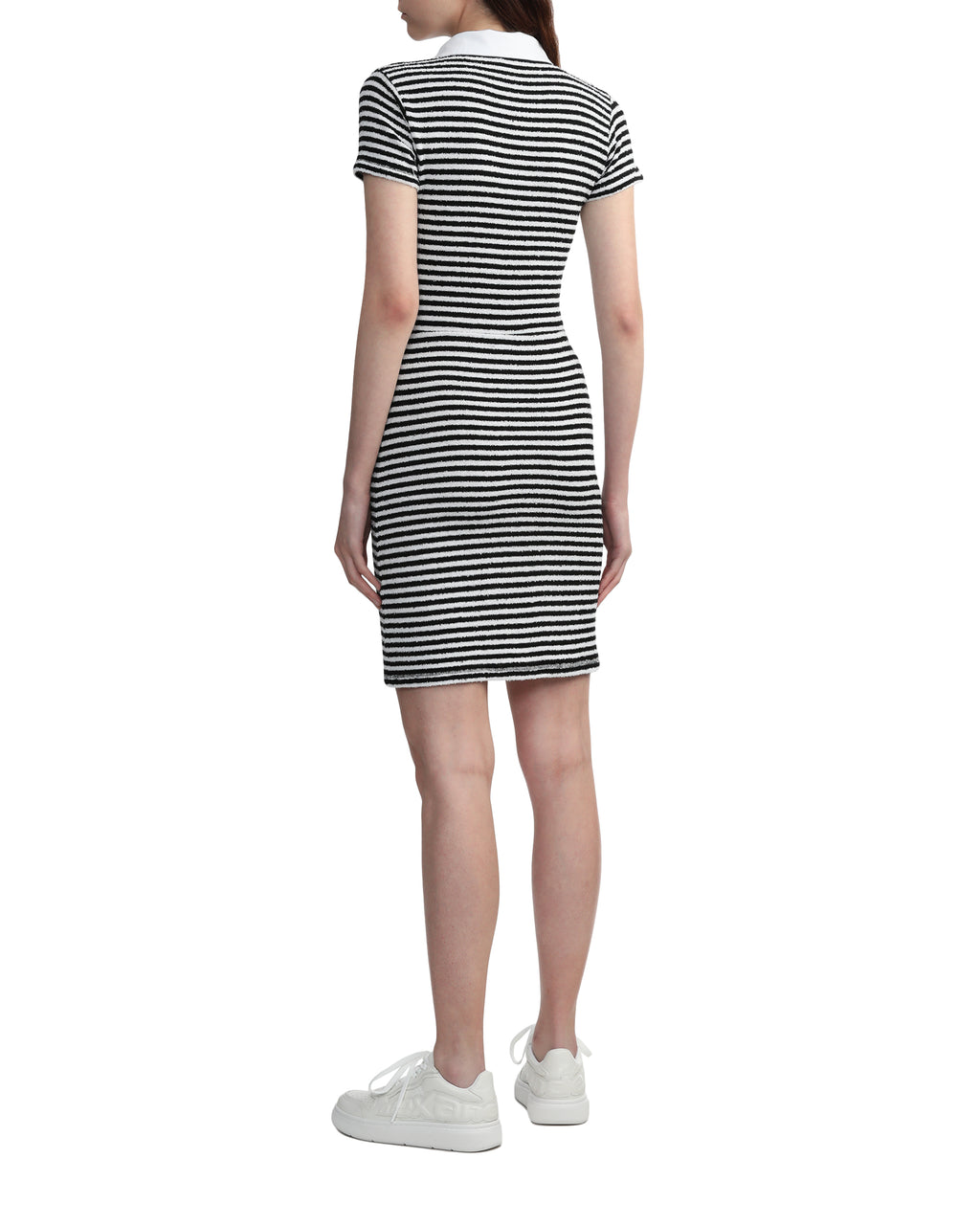 Striped mini polo dress
