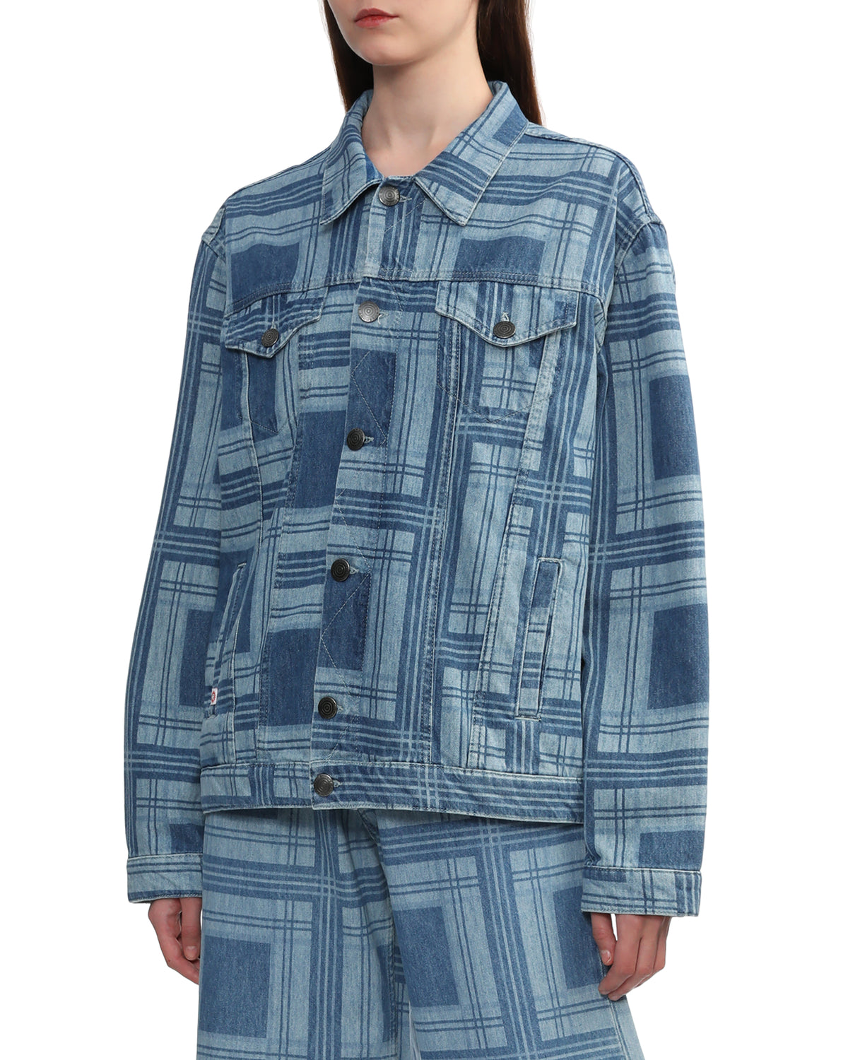 Patchwork denim jacket