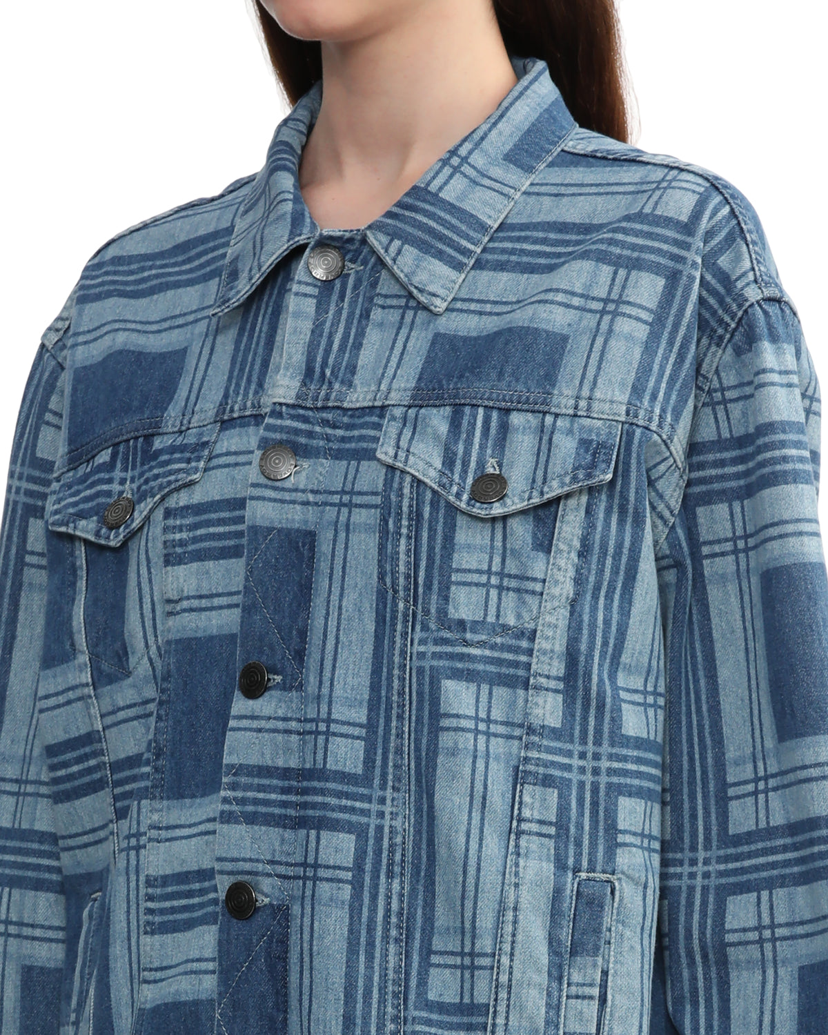 Patchwork denim jacket