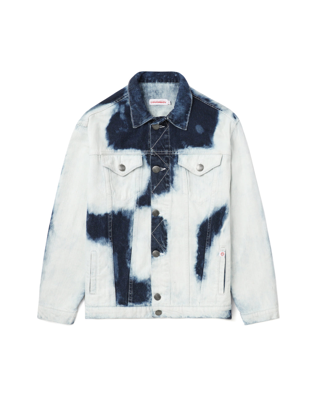 Tie-dye denim jacket