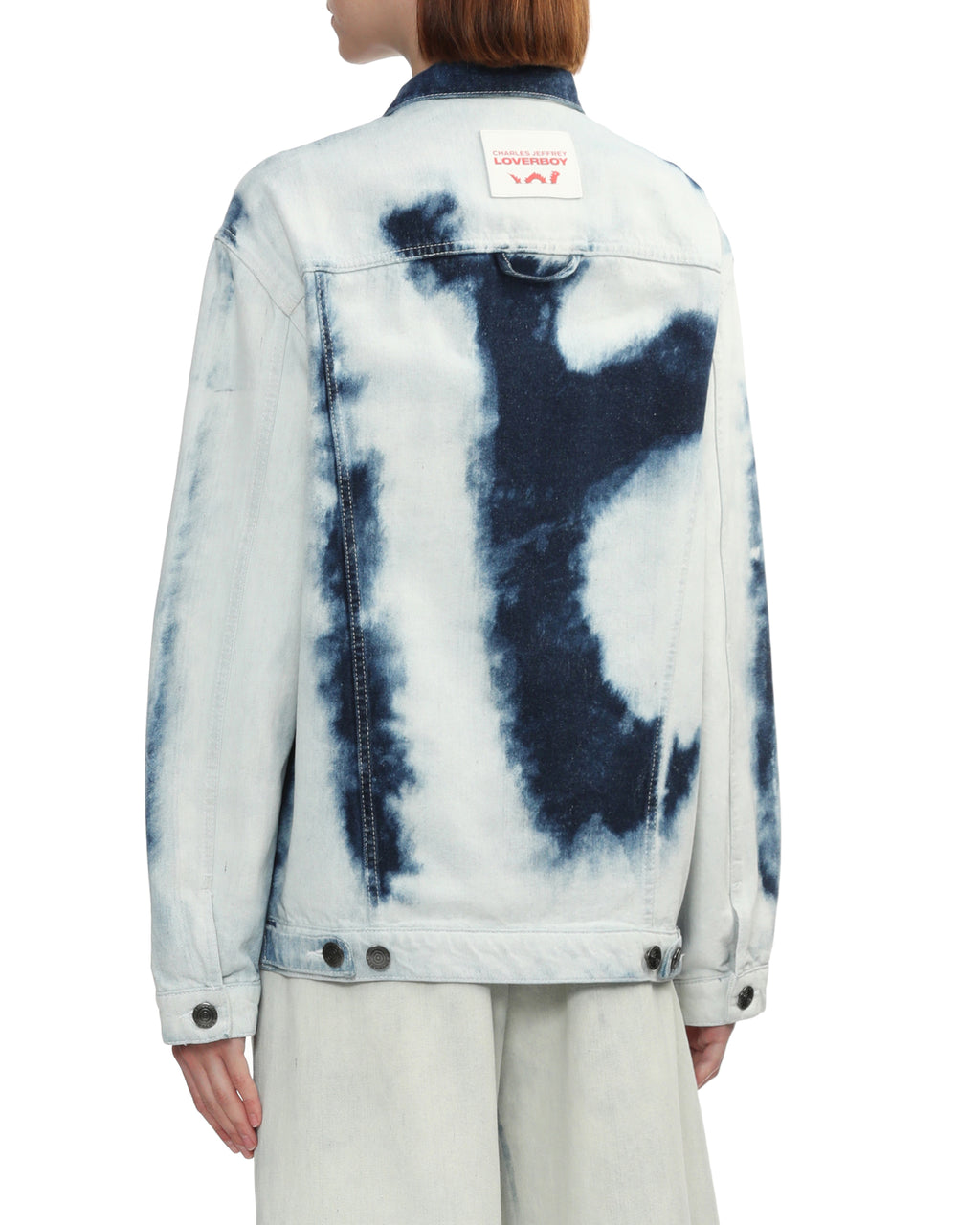 Tie-dye denim jacket