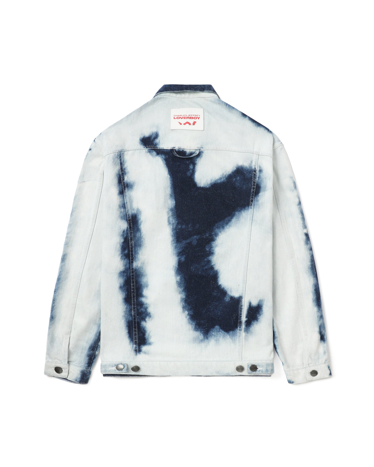Tie-dye denim jacket