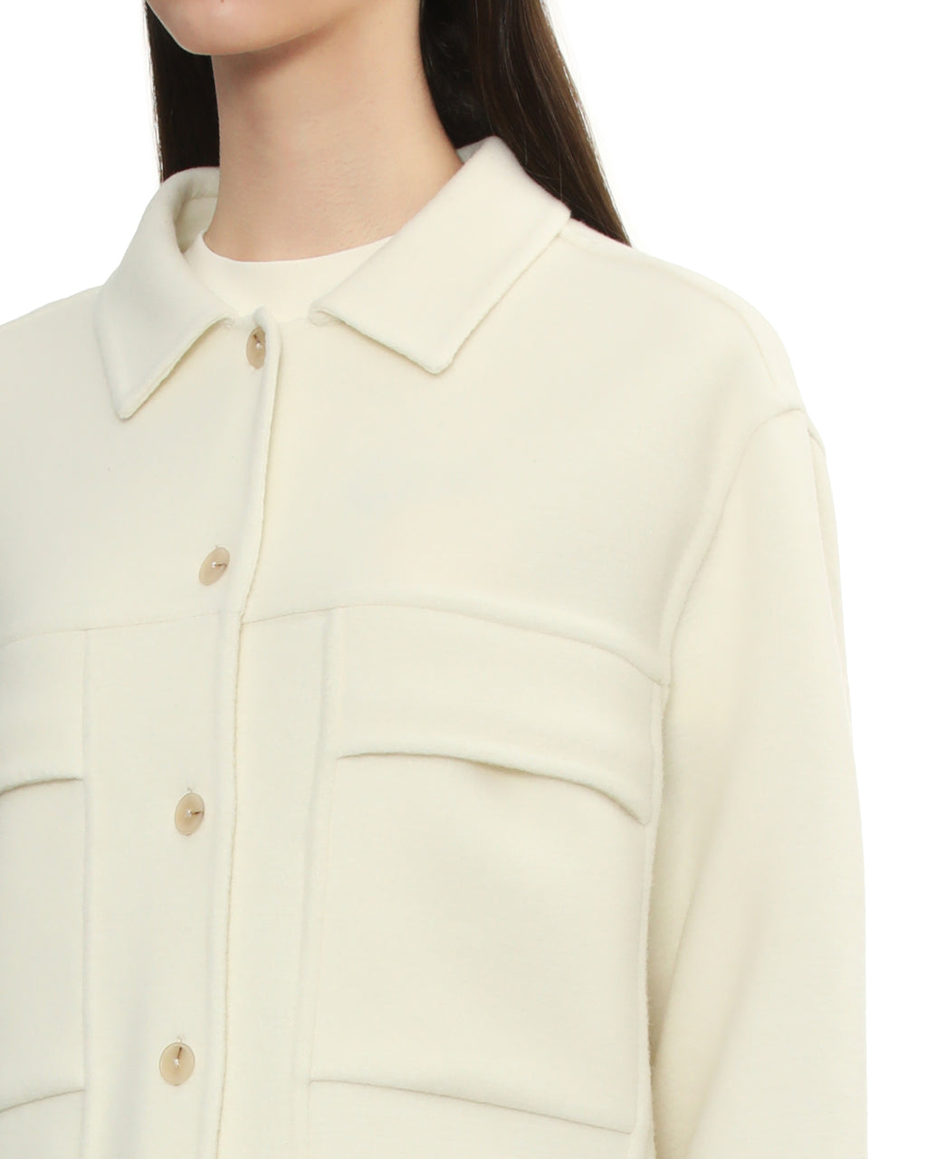 Double-faced shacket