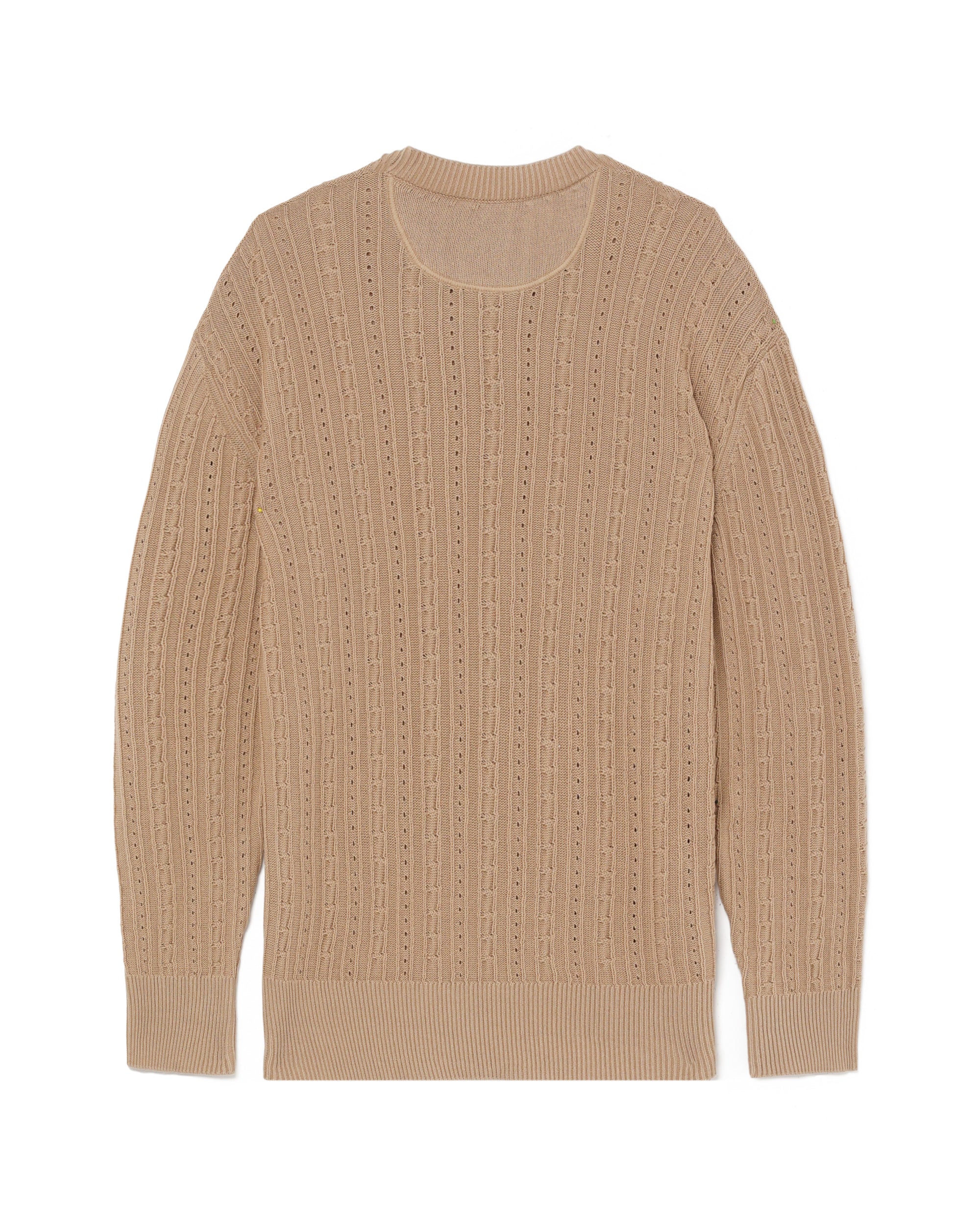 Distressed knit sweater
