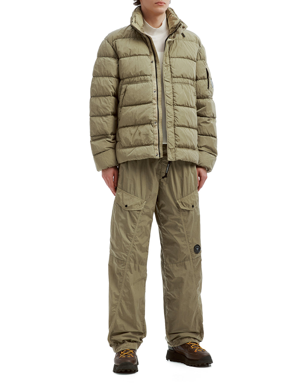 Stand collar puffer jacket