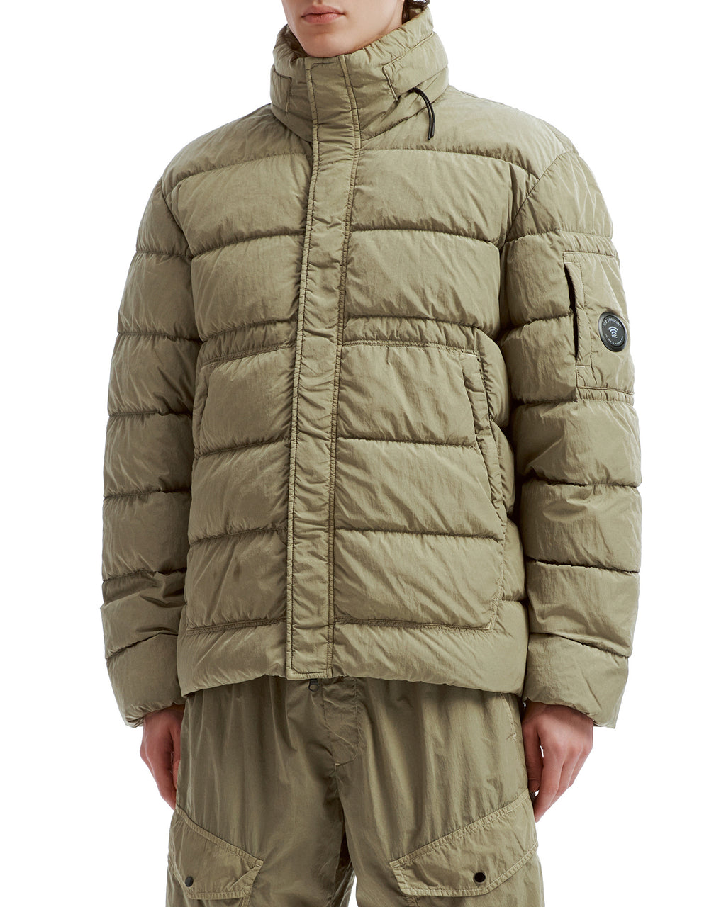 Stand collar puffer jacket
