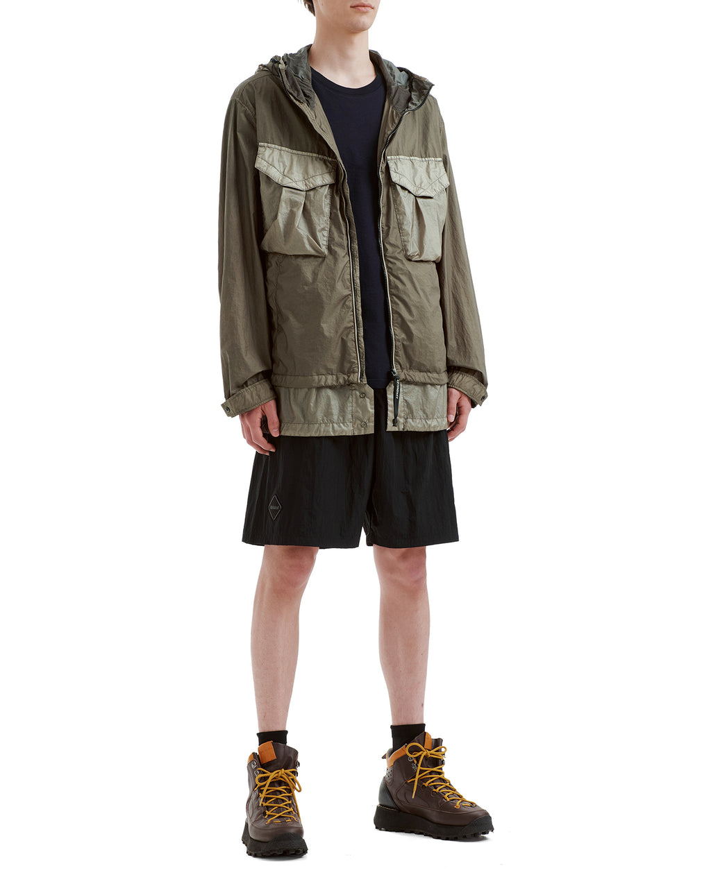 Hooded zip-up jacket