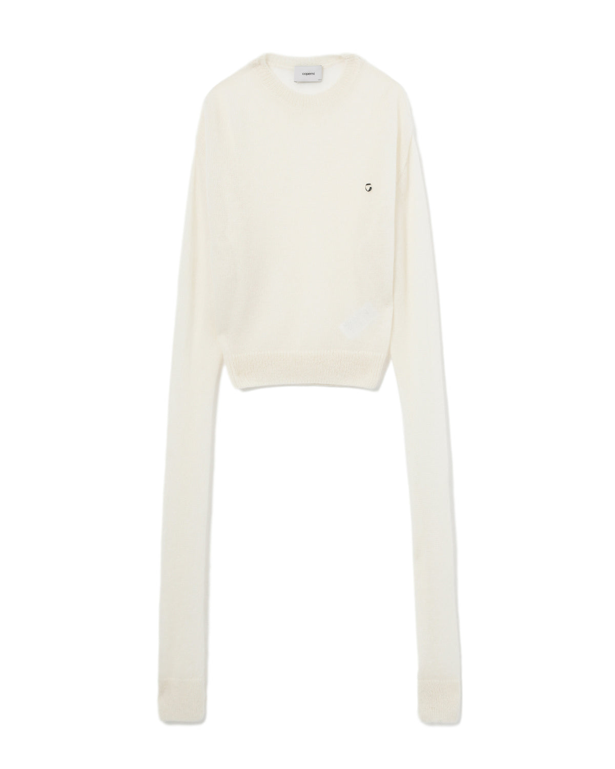Extra long sleeves knit sweater