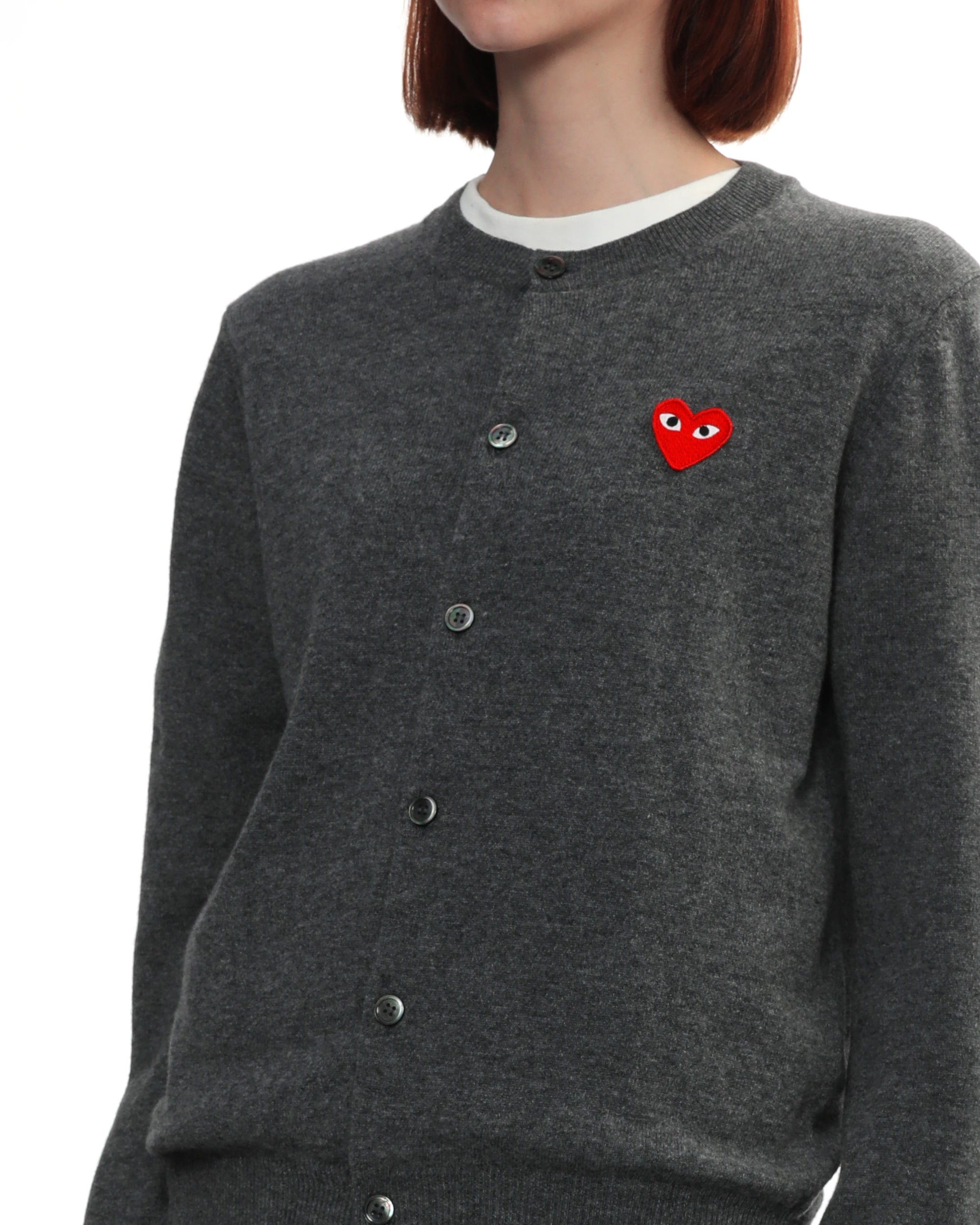 Heart emblem cardigan