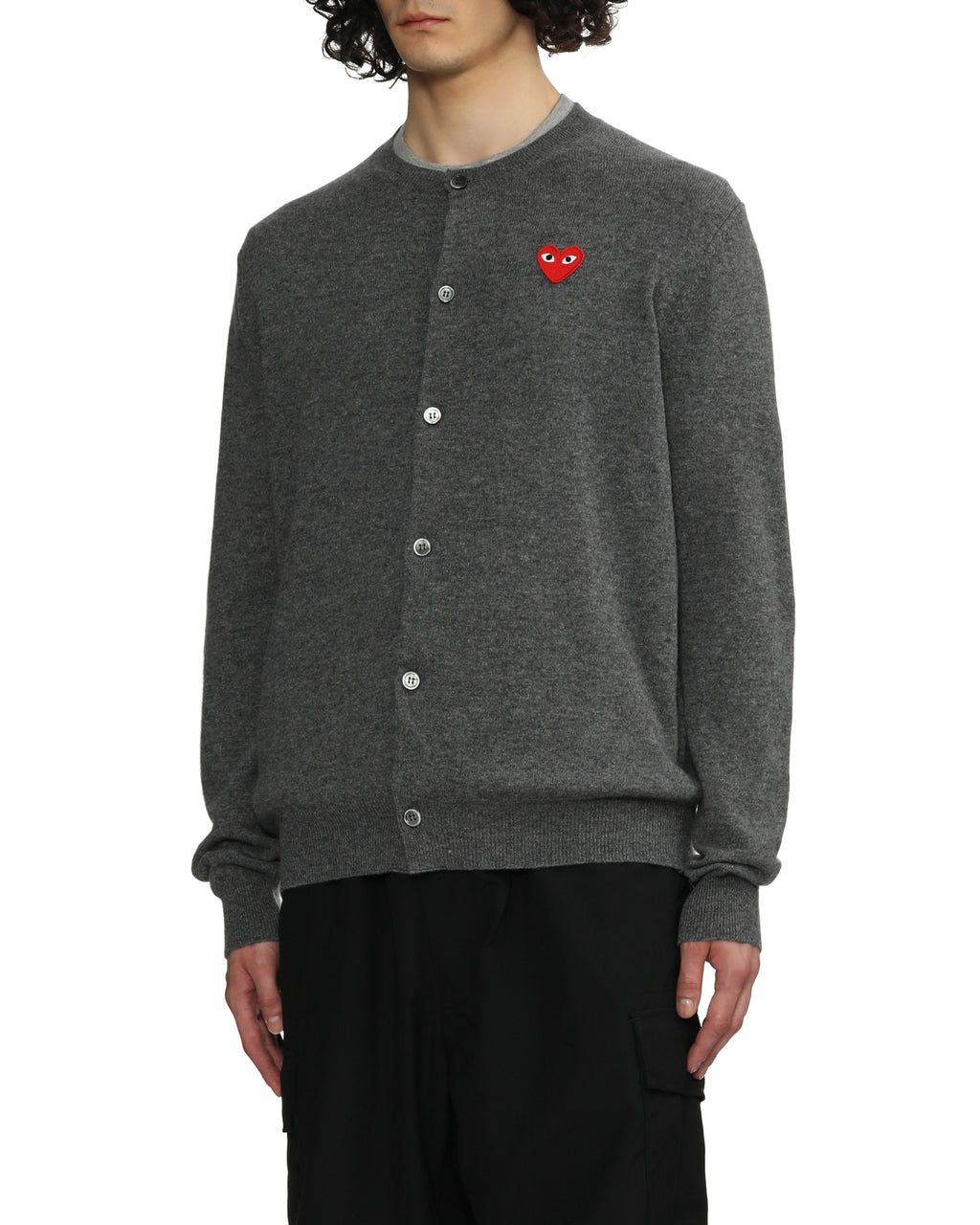 Heart emblem cardigan