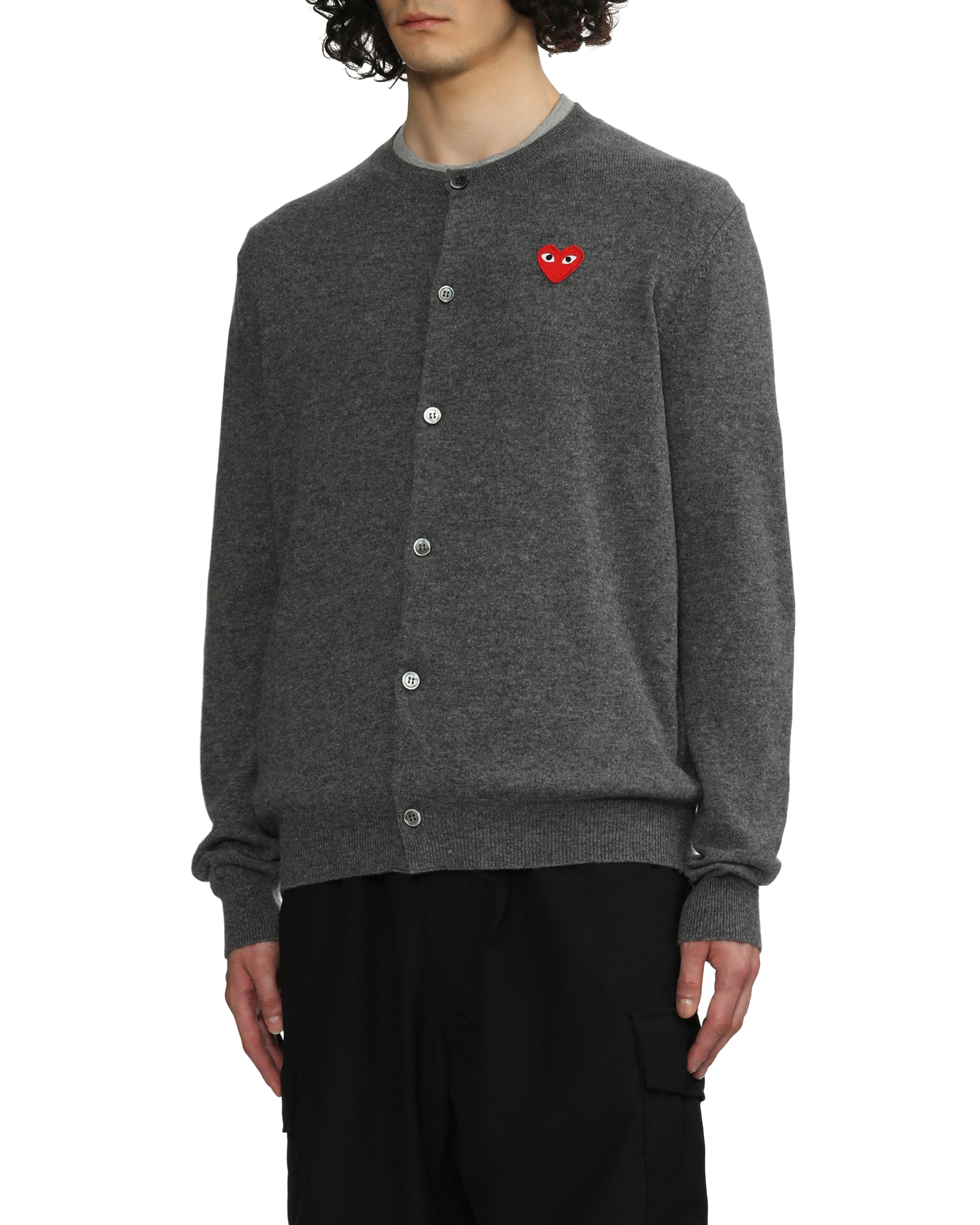 Heart emblem cardigan
