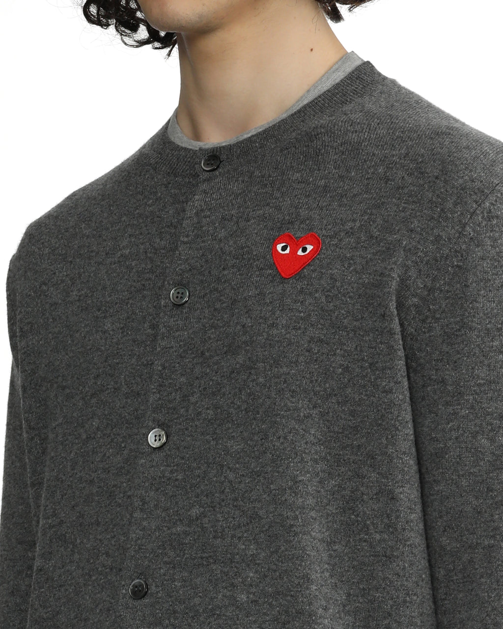 Heart emblem cardigan