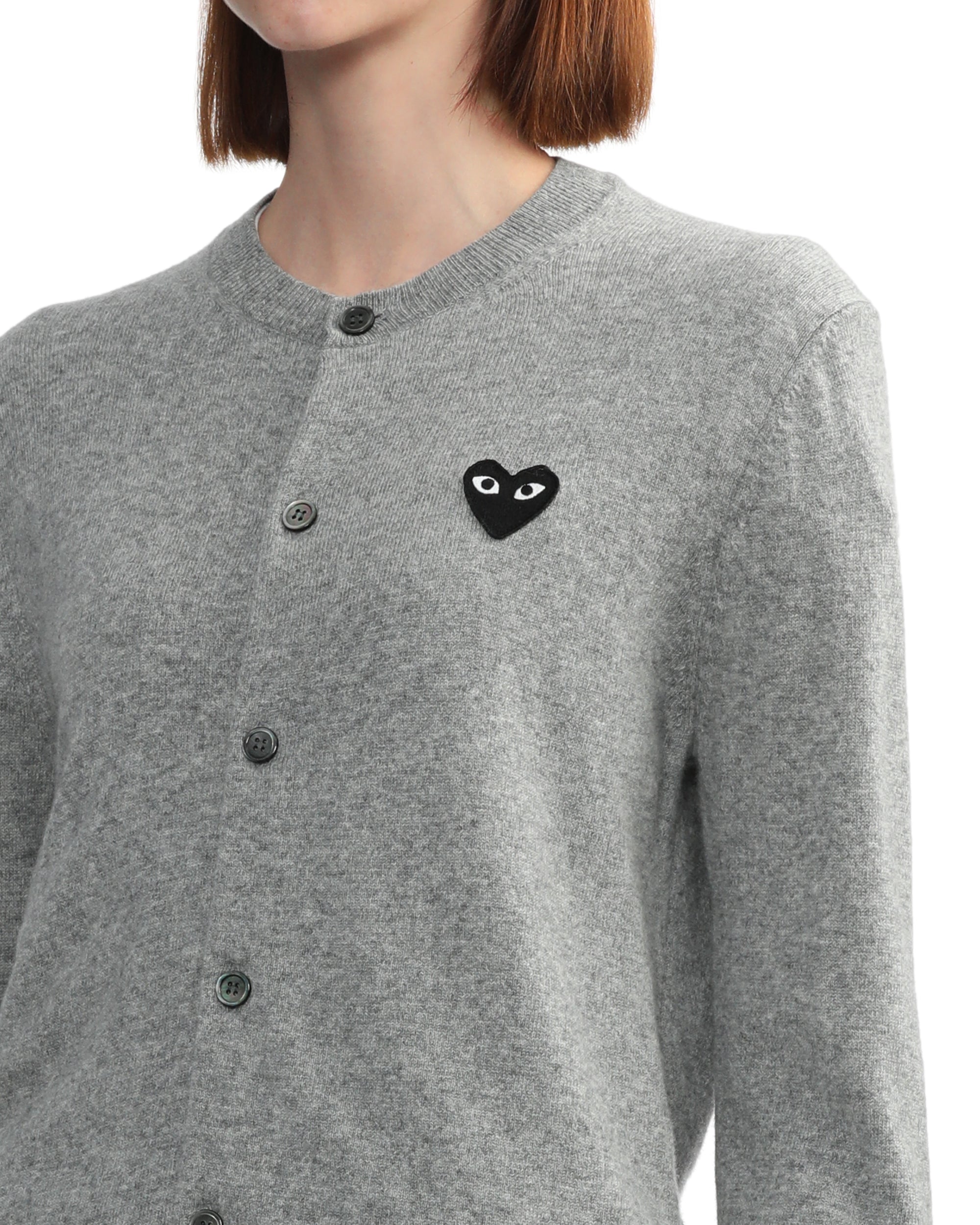 Heart emblem cardigan