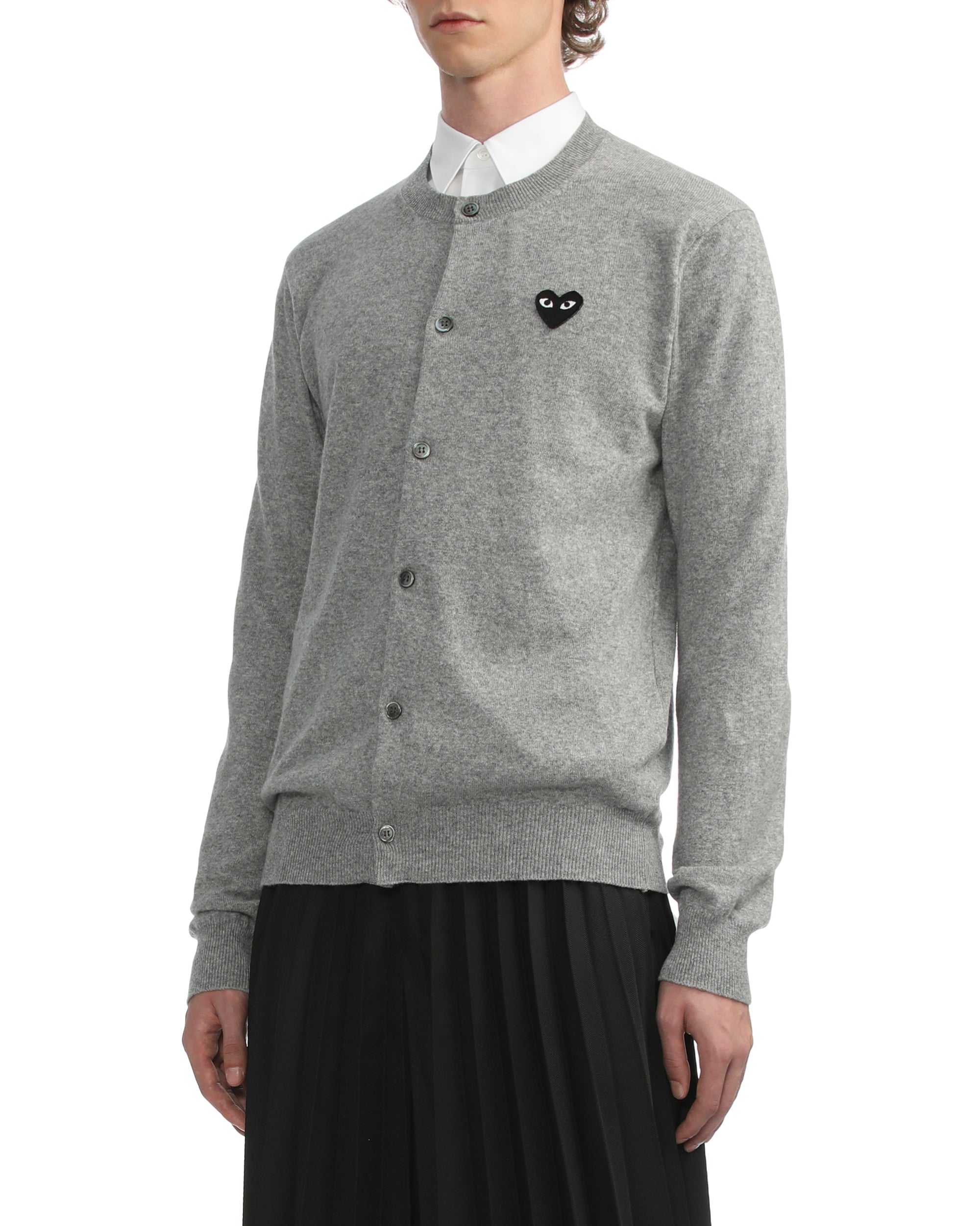 Heart emblem cardigan