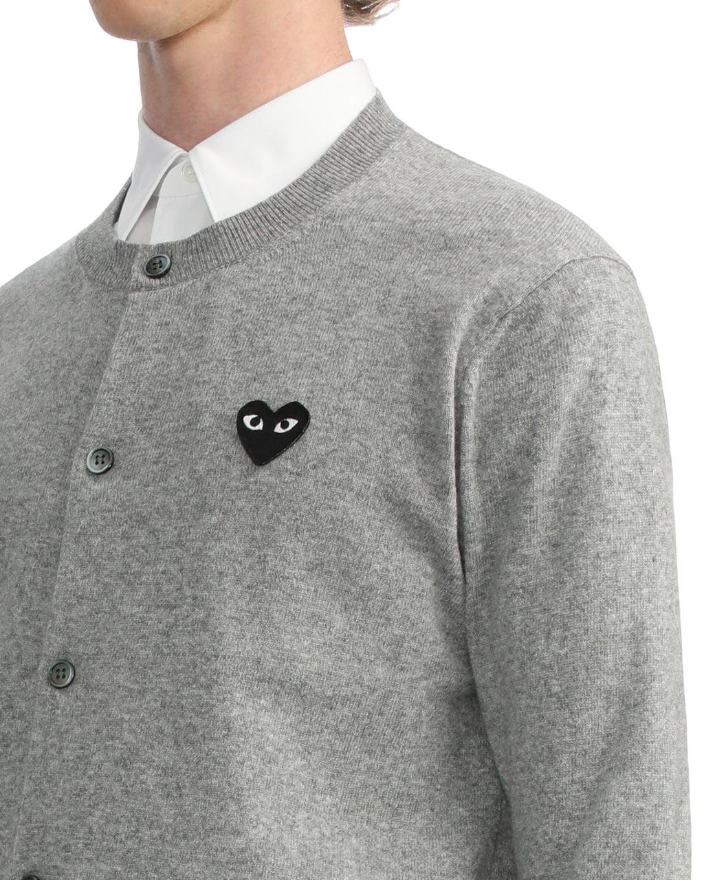 Heart emblem cardigan