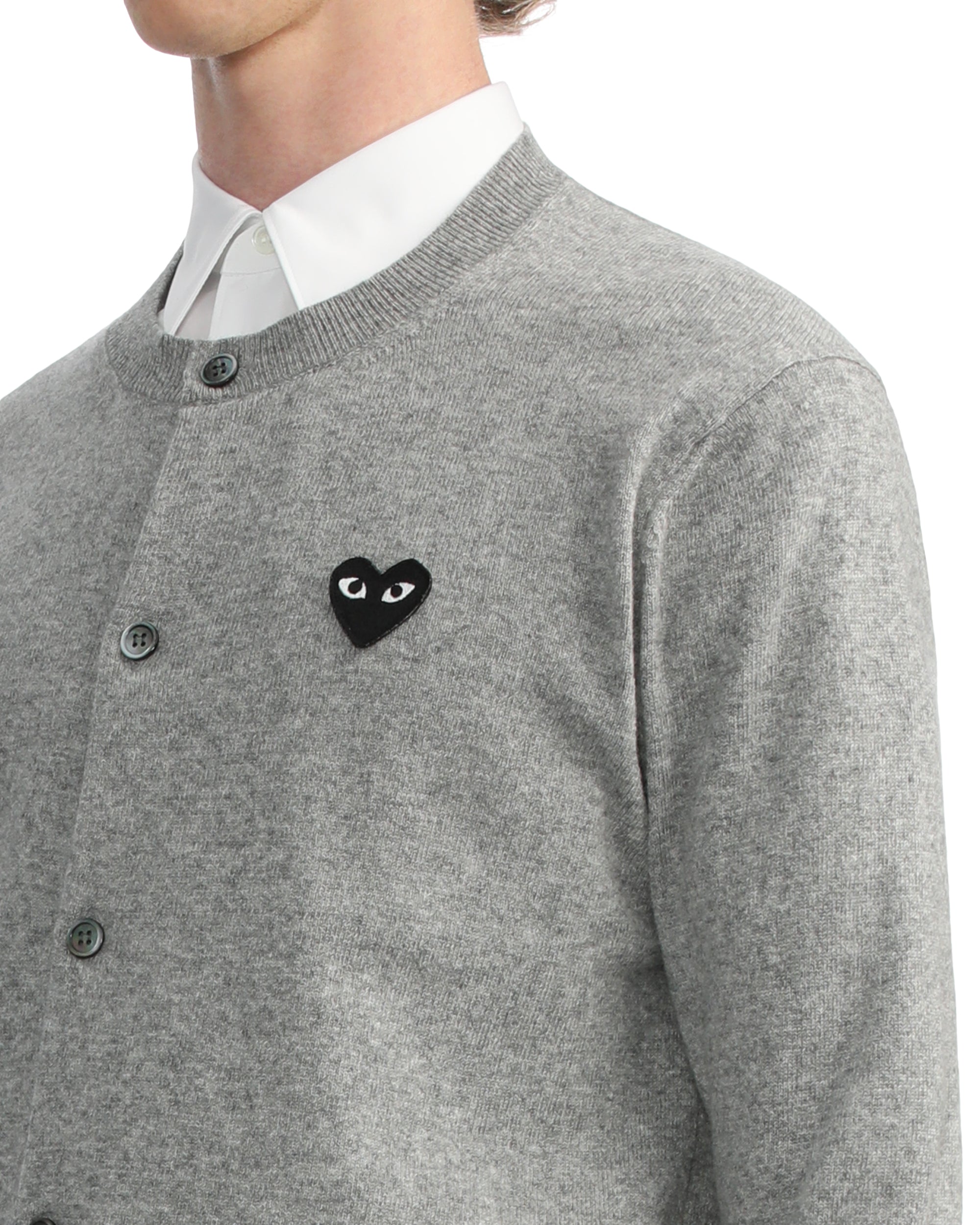 Heart emblem cardigan