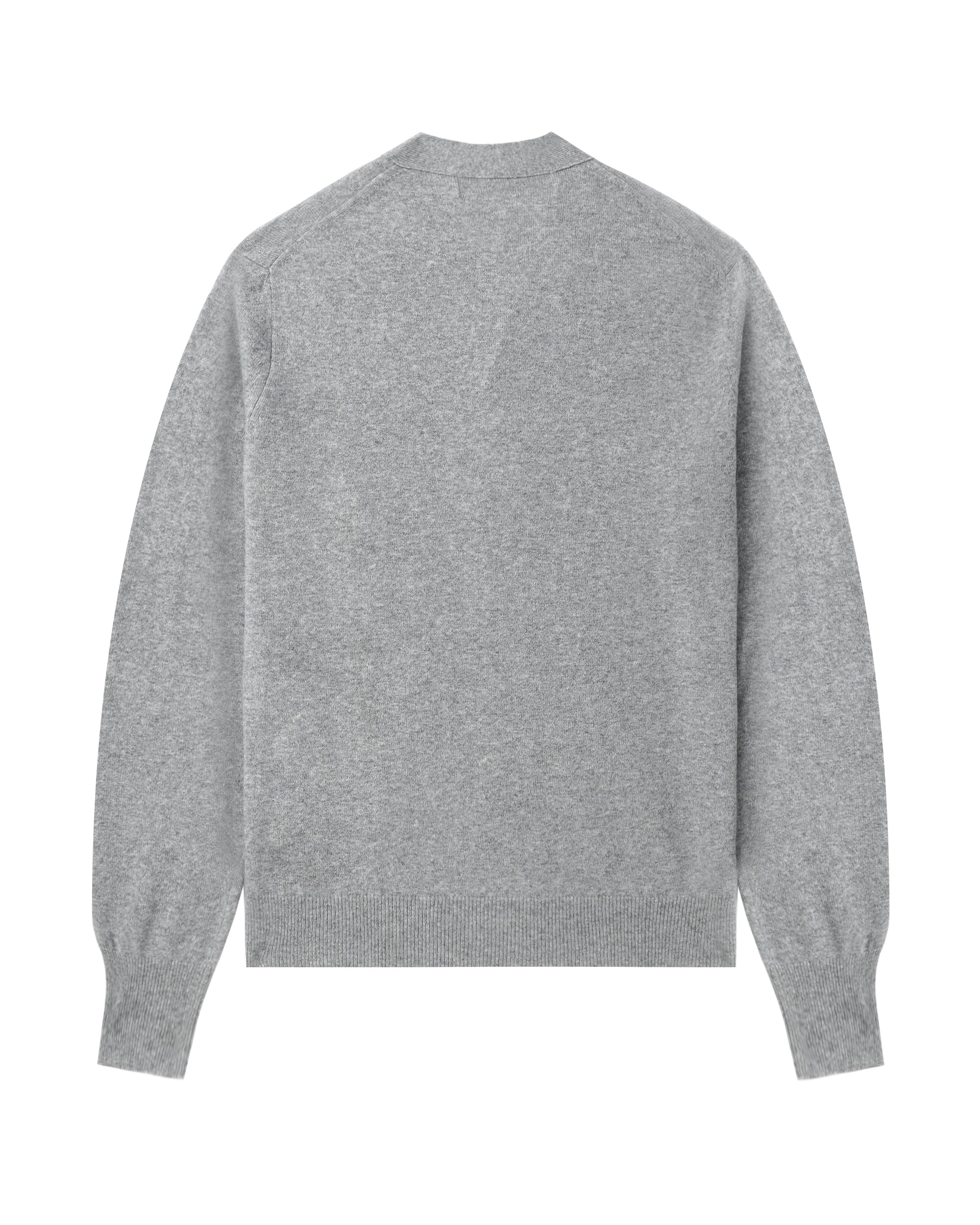Heart emblem V-neck cardigan