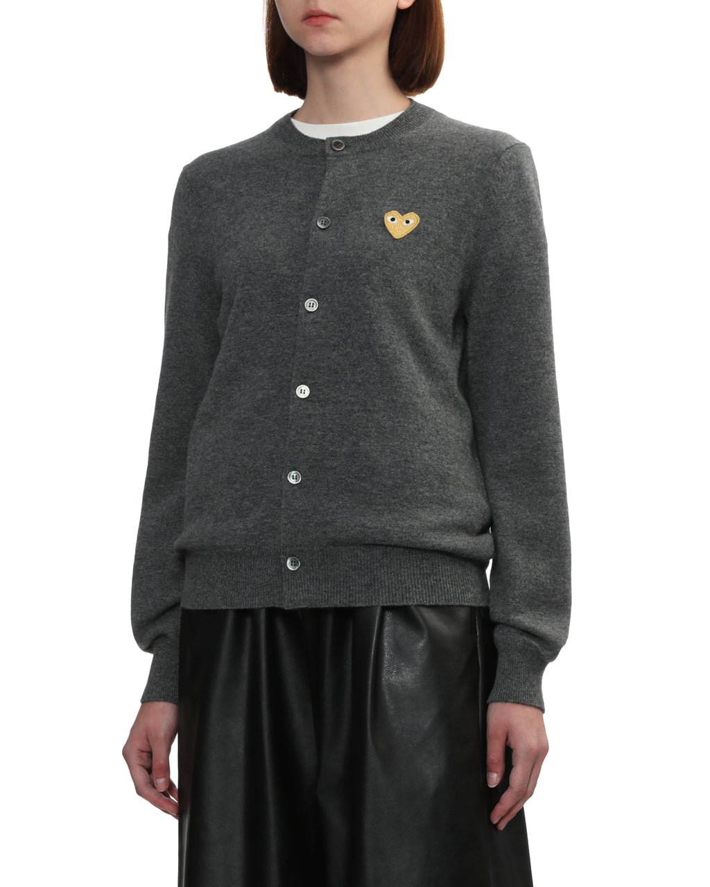 Heart emblem cardigan