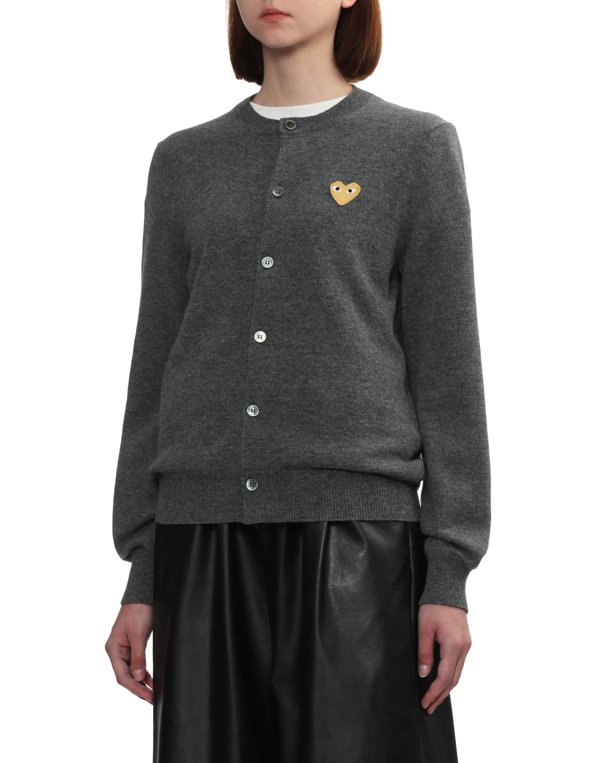 Heart emblem cardigan