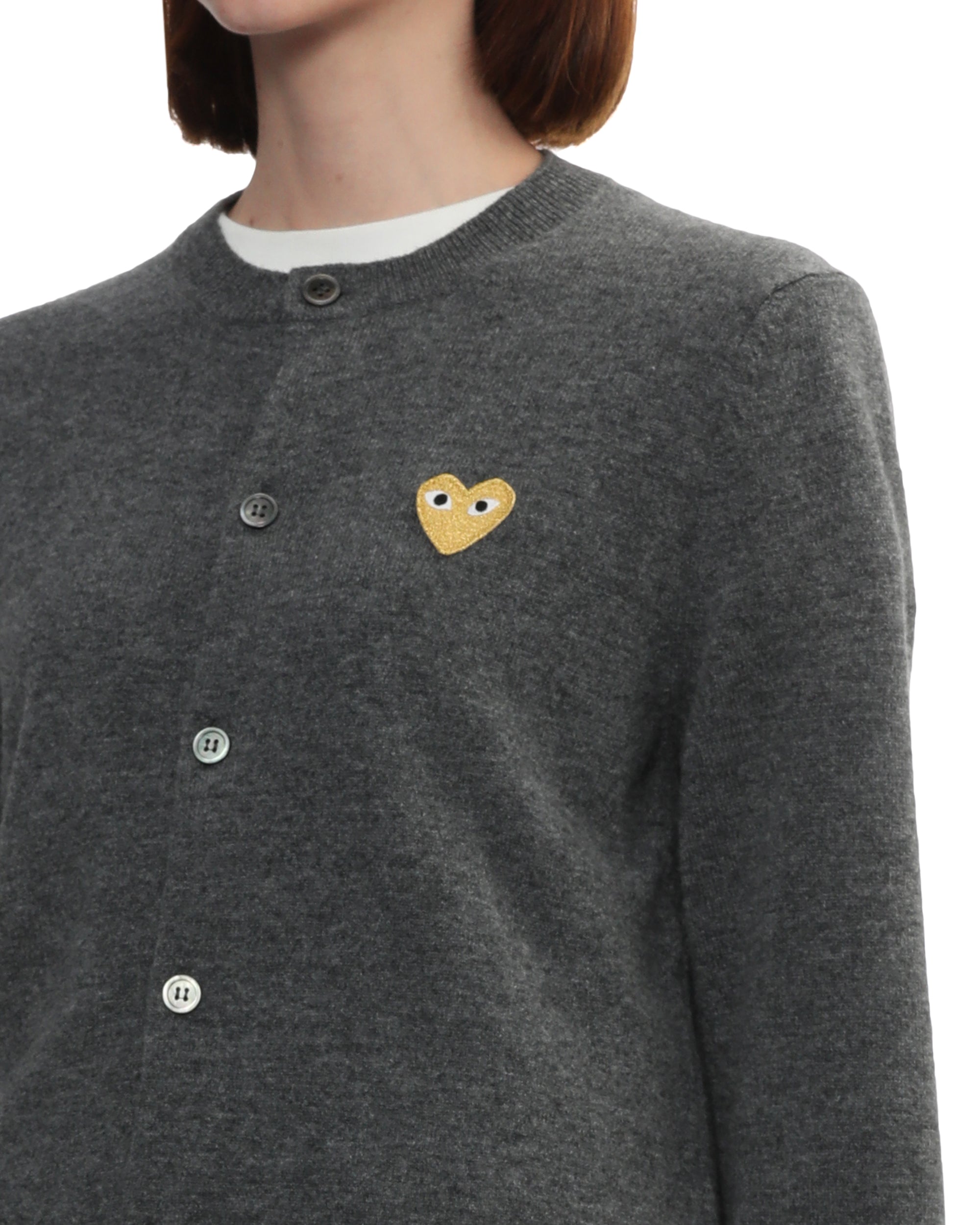 Heart emblem cardigan