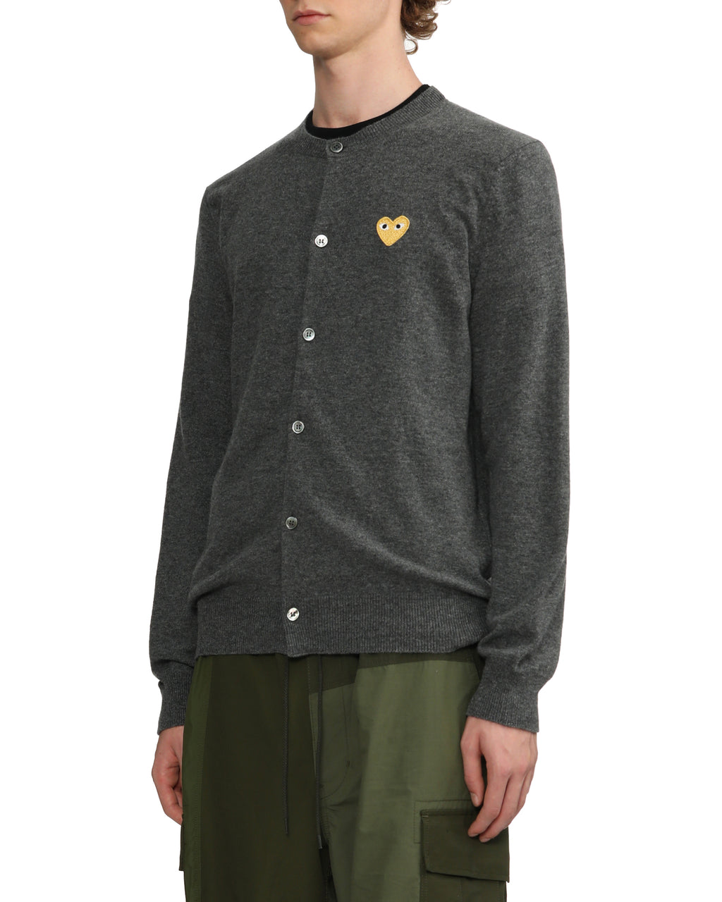 Heart emblem cardigan