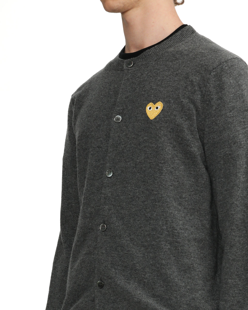 Heart emblem cardigan